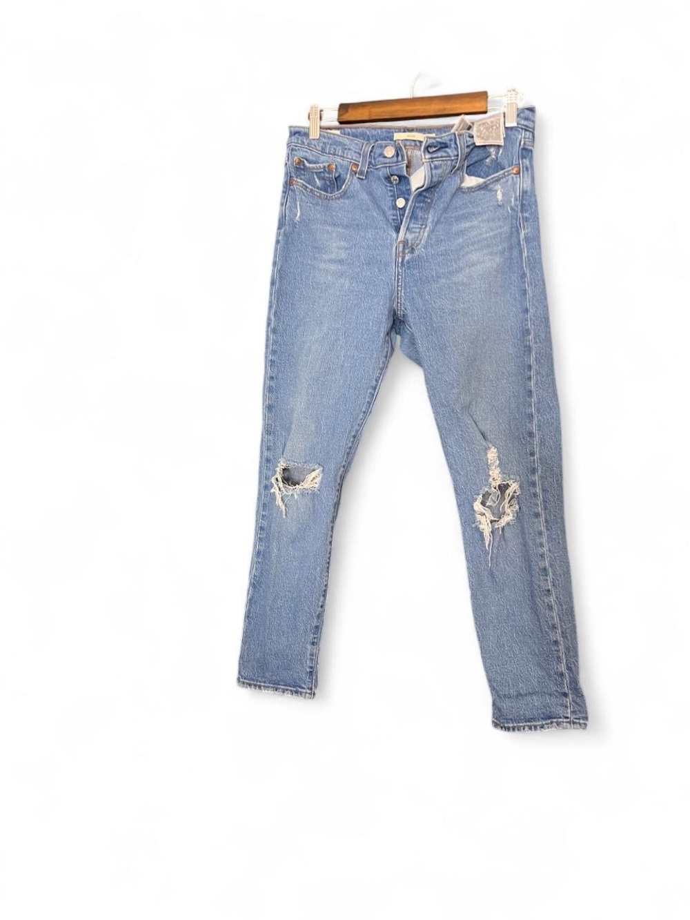 Distressed Light Blue Women's Jeans